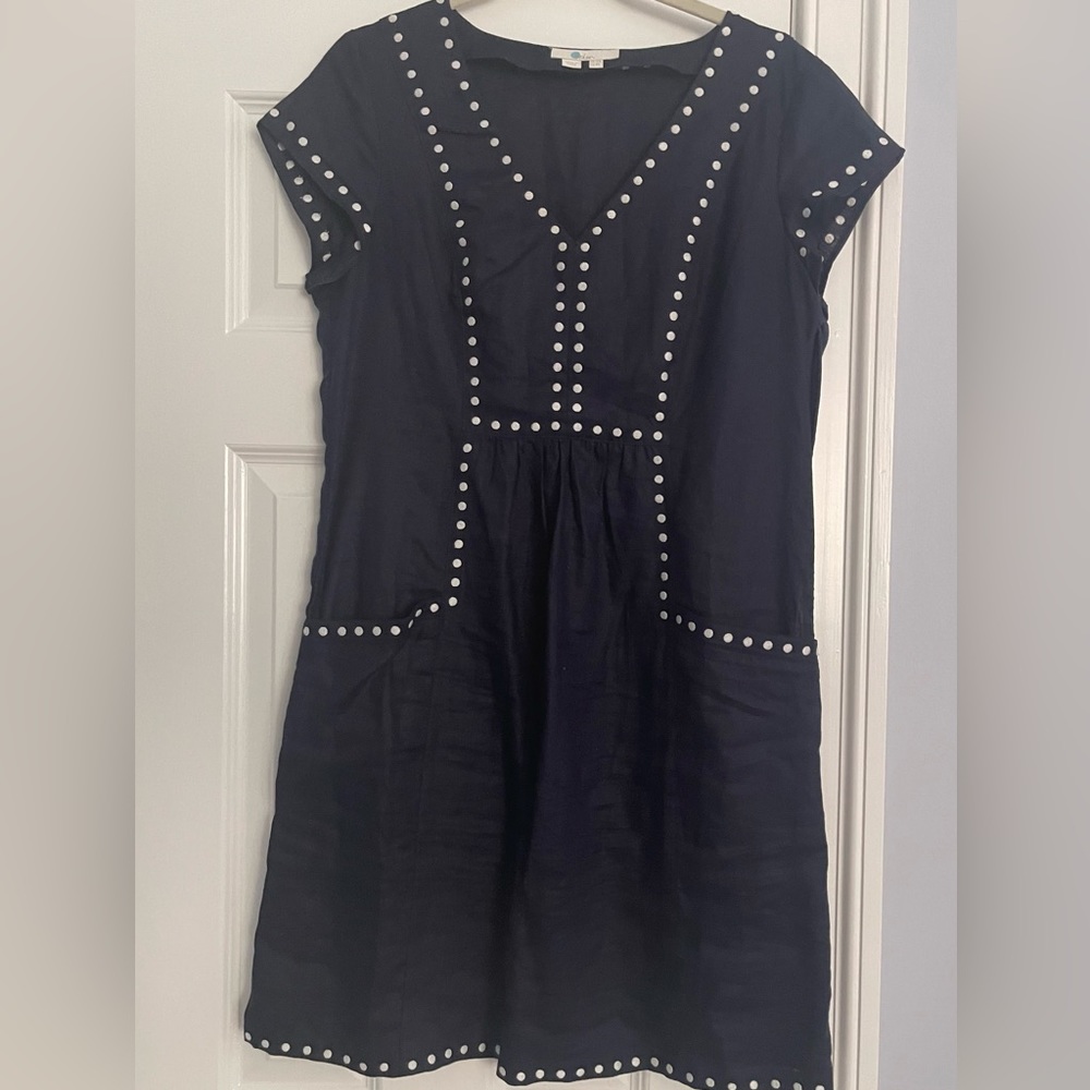 Boden navy dress.
